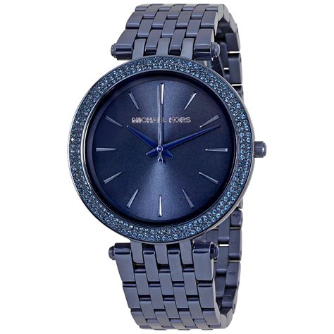 michael kors blue watch women|michael kors darci blue.